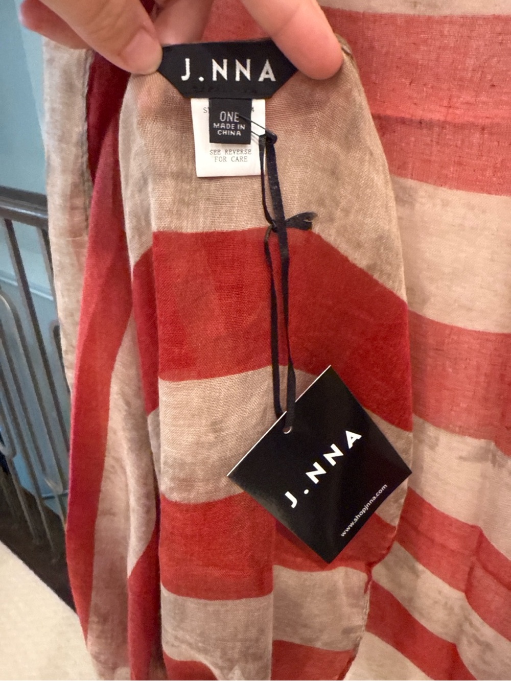 J.NNA Distressed American Flag Patriotic Sleeveless Kimono NWT - Picture 3 of 4